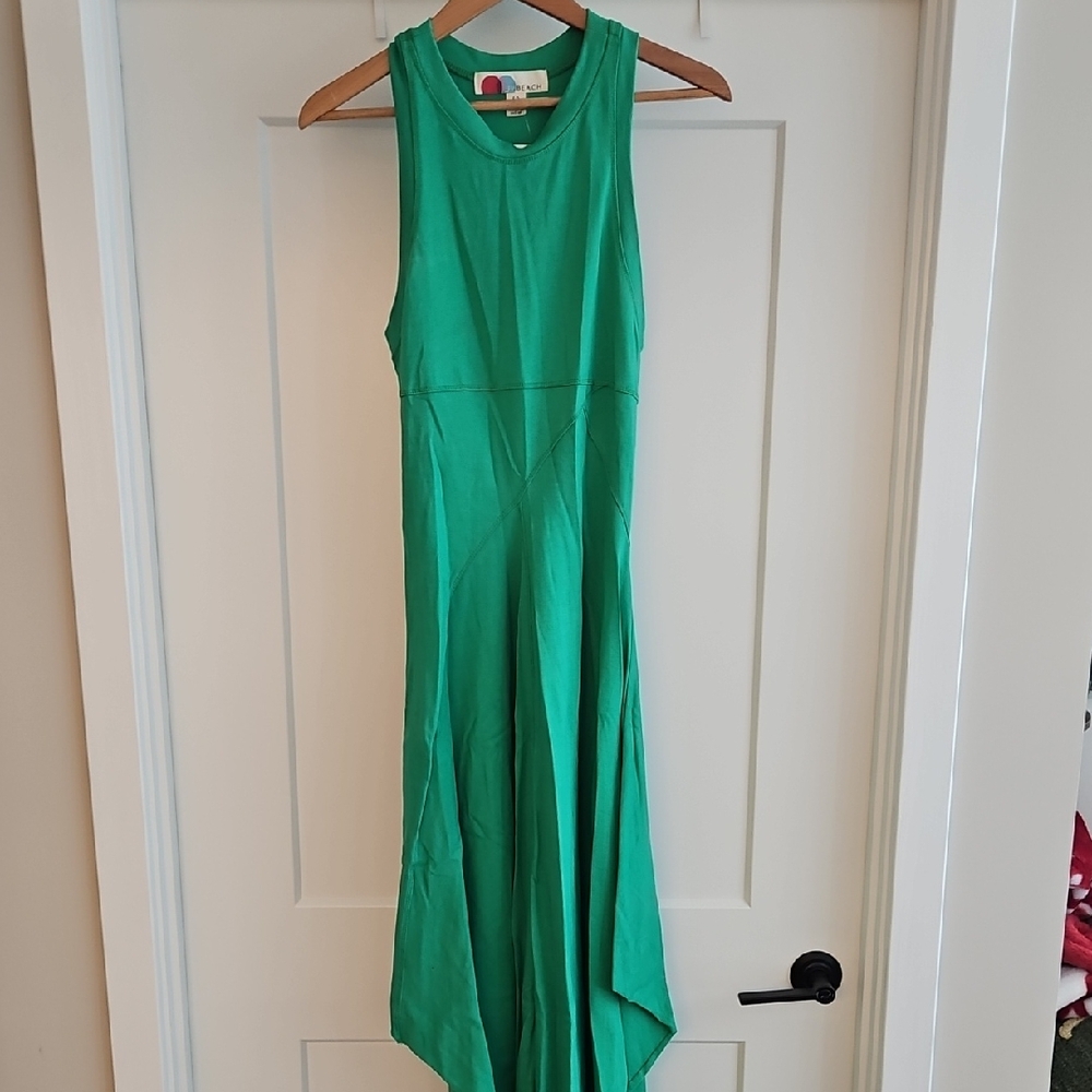 Free People Sleeveless Emerald High-Low Dress